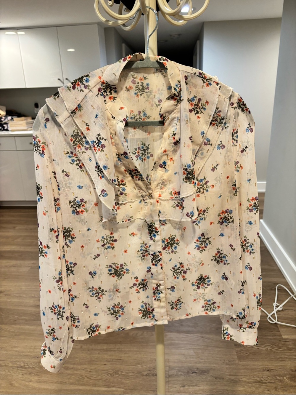 Floral Cream Blouse